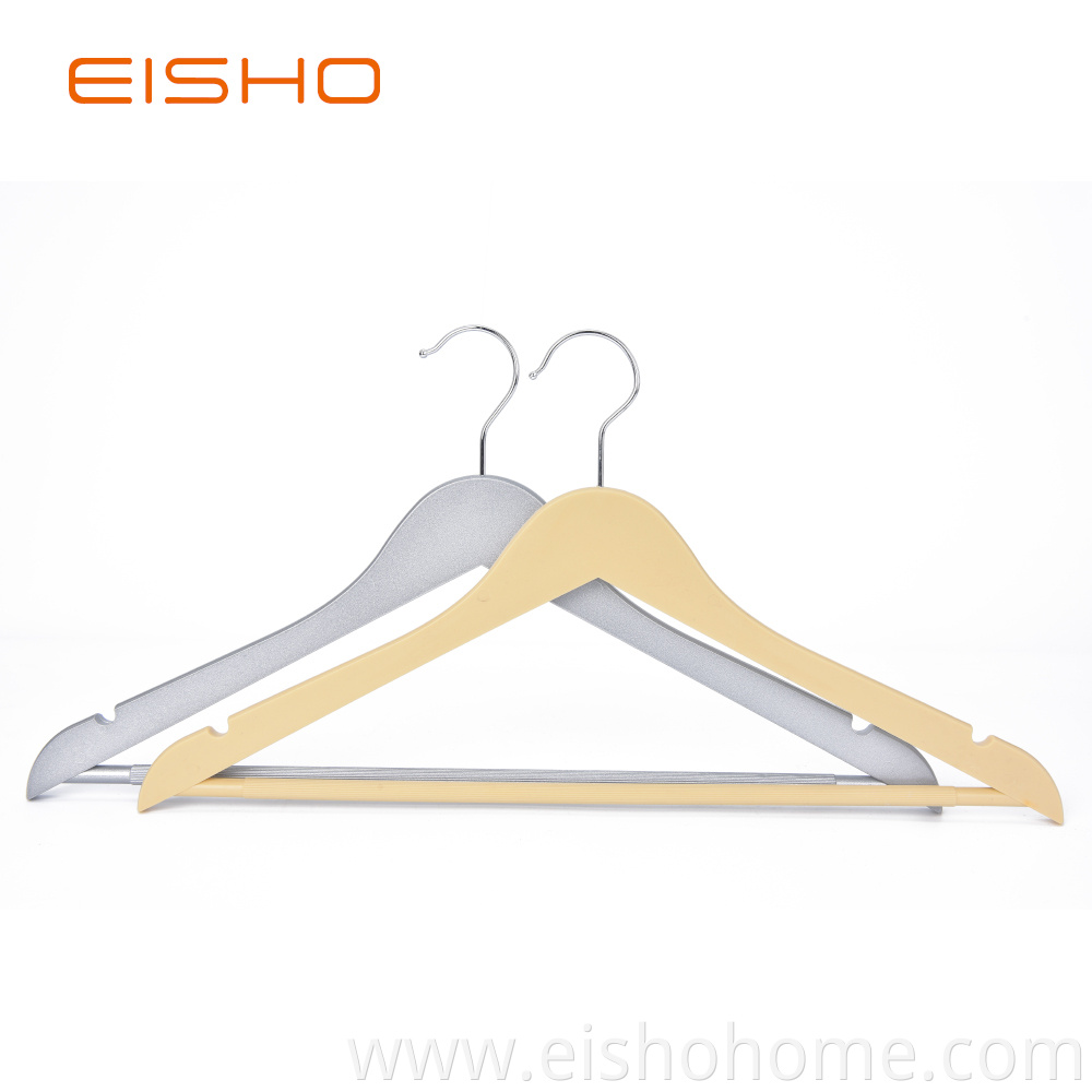 Eisho Solid Wood Black Laundry Wooden Shirts Hanger6